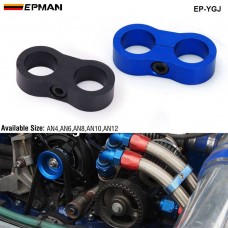 EPMAN 1 PC  Universal AN4,AN6,AN8,AN10,AN12 Billet Oil/Fuel/Water Hose Turbo Separator Divider Clamp EP-YGJ